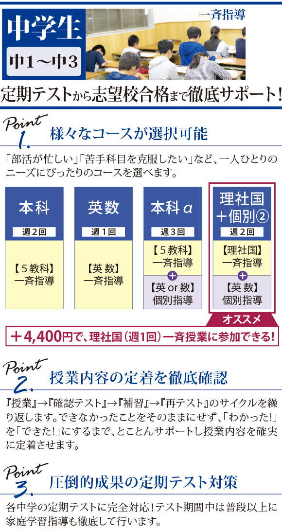 名教　新年度　中学